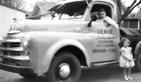  Carl Lieber's original HVAC repair trust, a reliable 1949 Dodge.